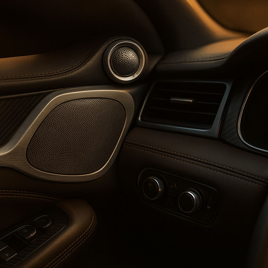 Hochwertiges Car-HiFi Interieur
